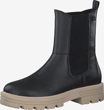 s.Oliver Chelsea Boots in Black: front