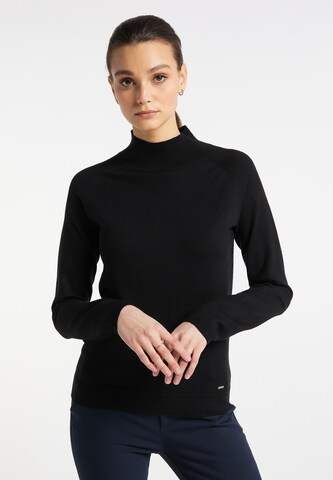DreiMaster Klassik Sweater 'Nally' in Black: front
