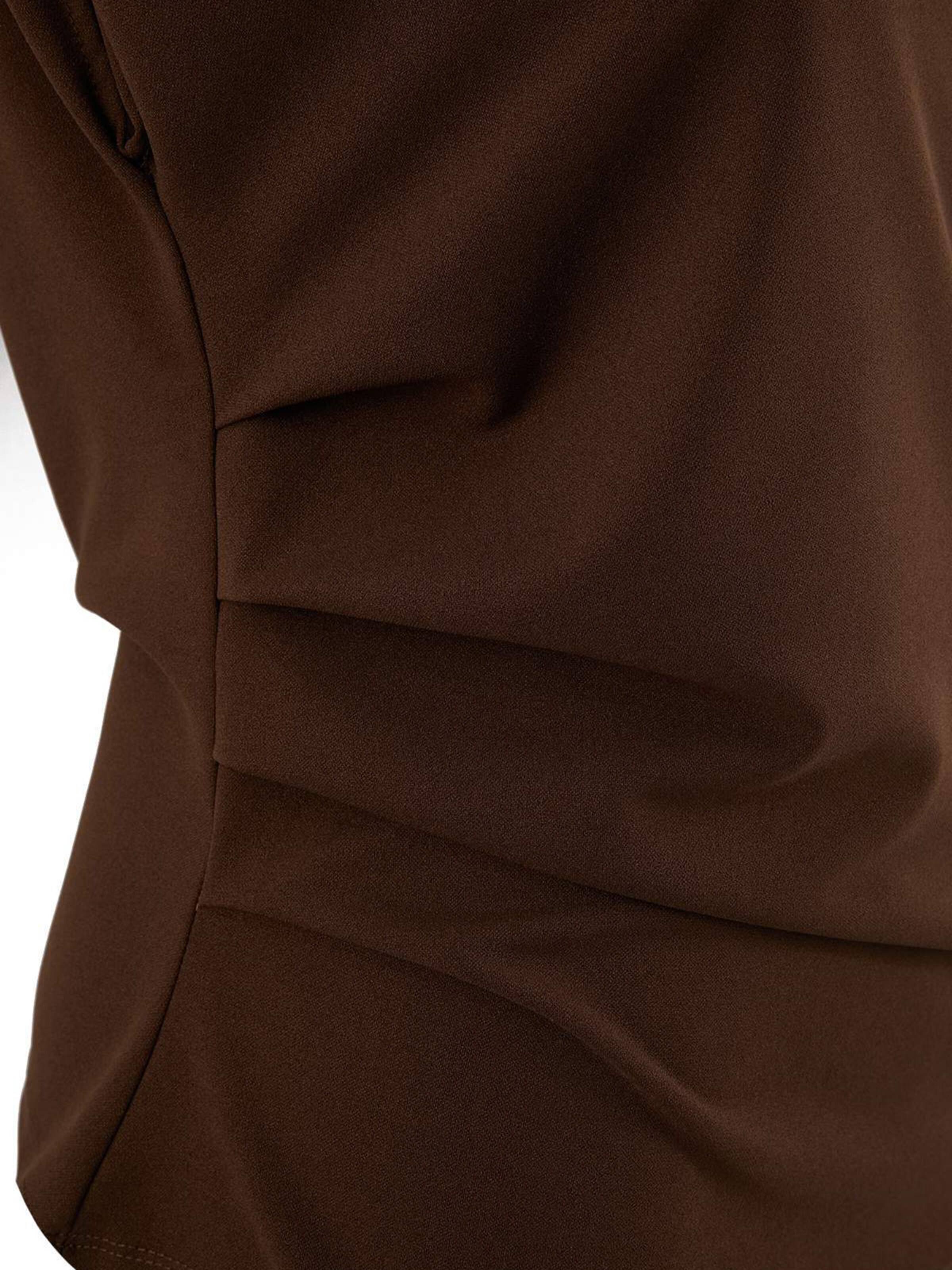 Trendyol Curve Majica | rjava barva