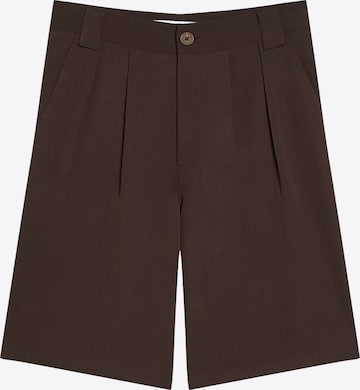 Bershka Loosefit Laskoshousut värissä ruskea: etupuoli