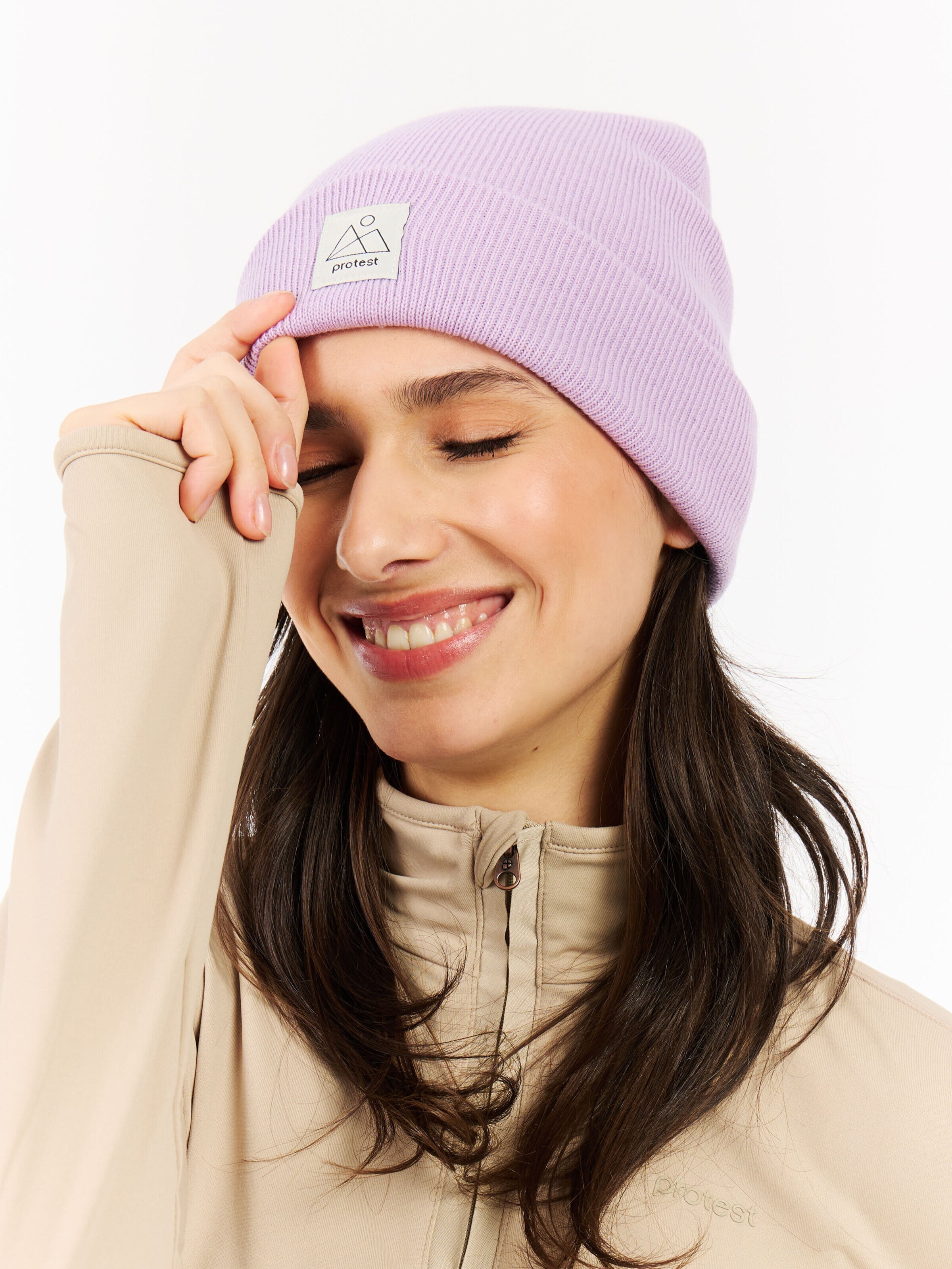 PROTEST Beanie 'PRTPri' in Purple: front