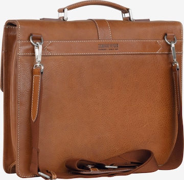 LEONHARD HEYDEN Document Bag 'Bergamo' in Brown
