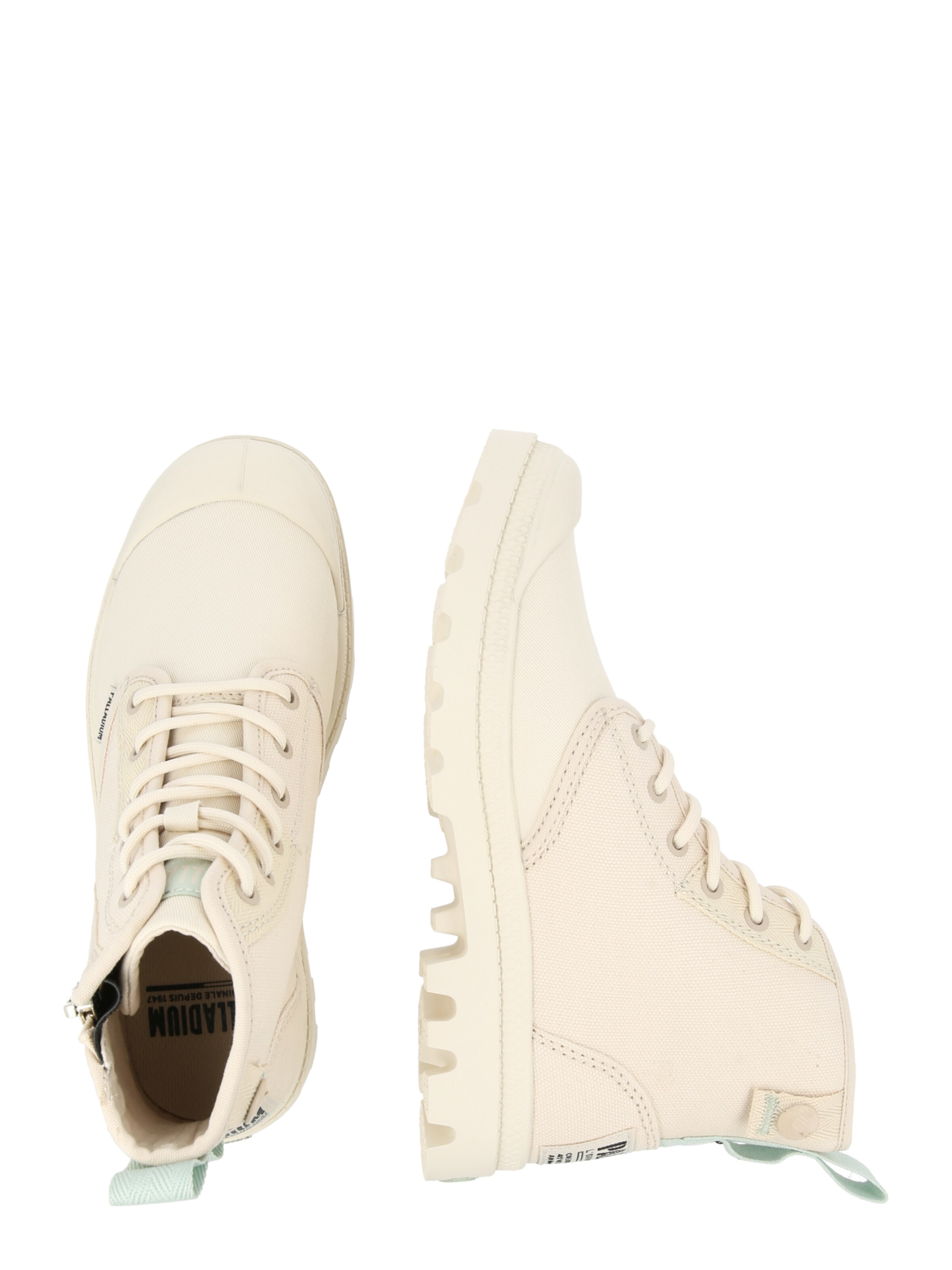 Palladium Lace-up bootie 'Pampa Detroit' in Beige