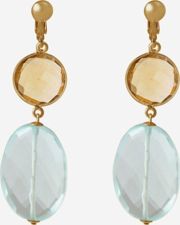 Gemshine Earrings in Gold: front