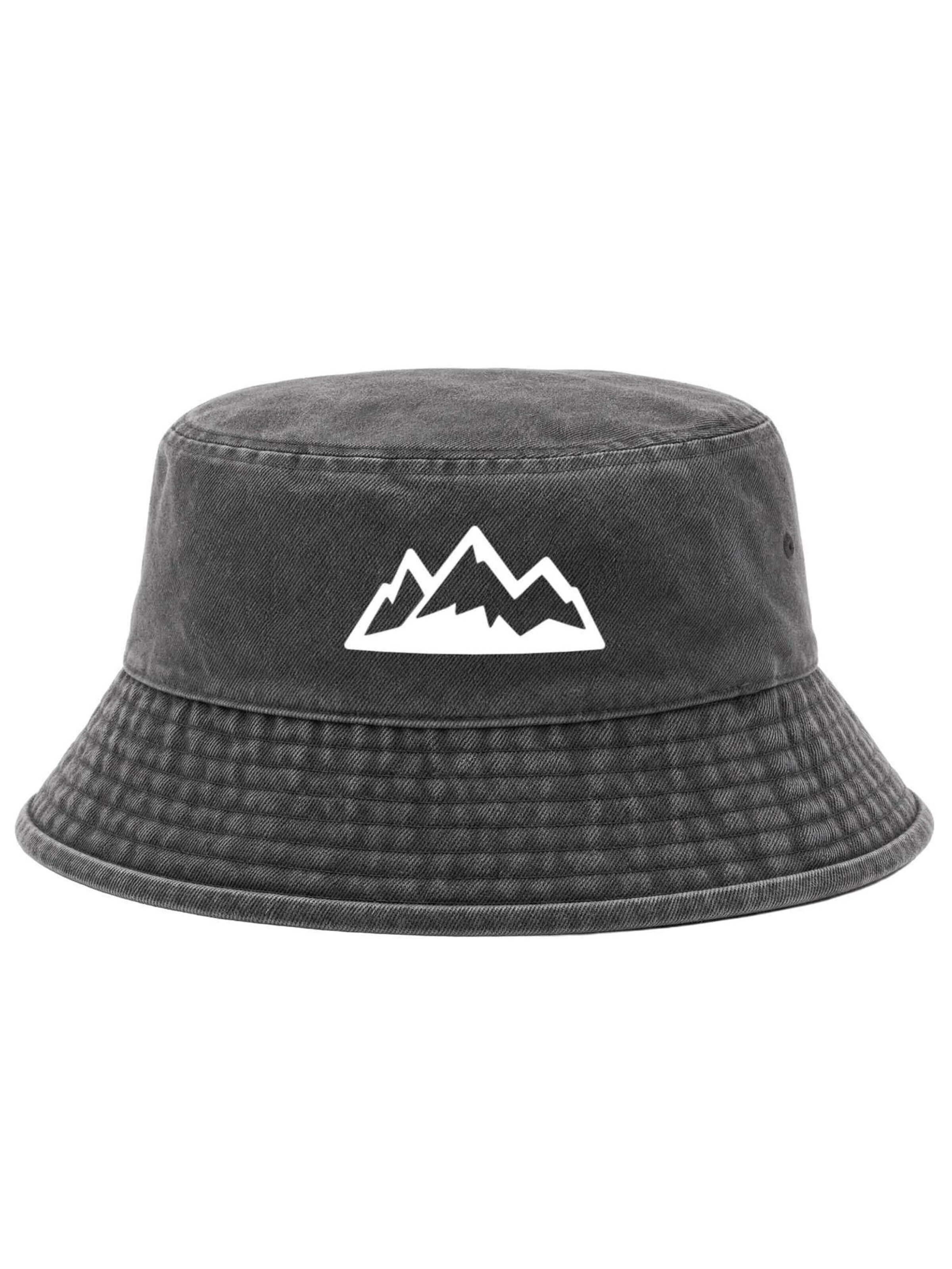 Neverless Hat 'Mountain' in Black: front