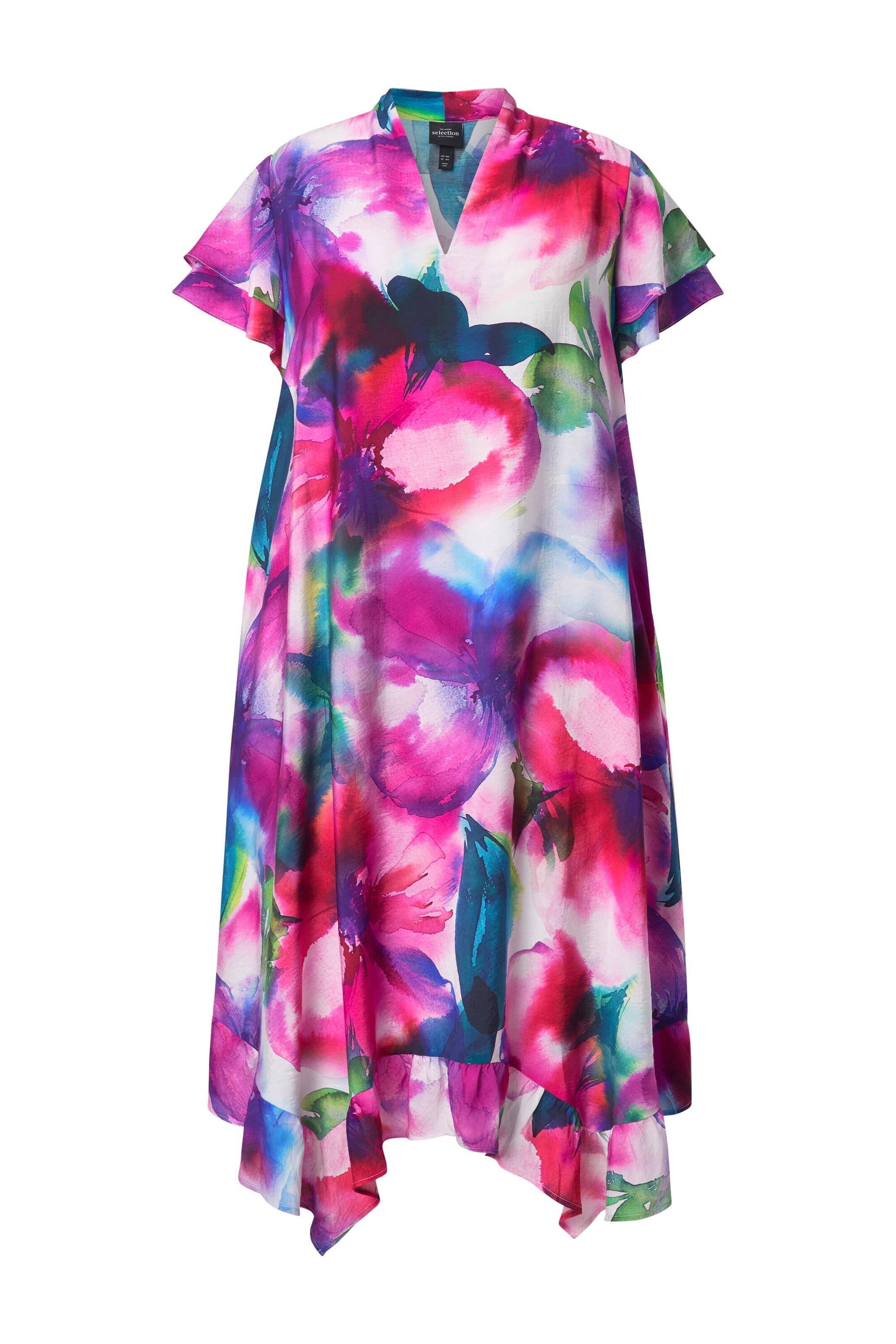 Ulla Popken Jurk in Gemengde kleuren: voorkant