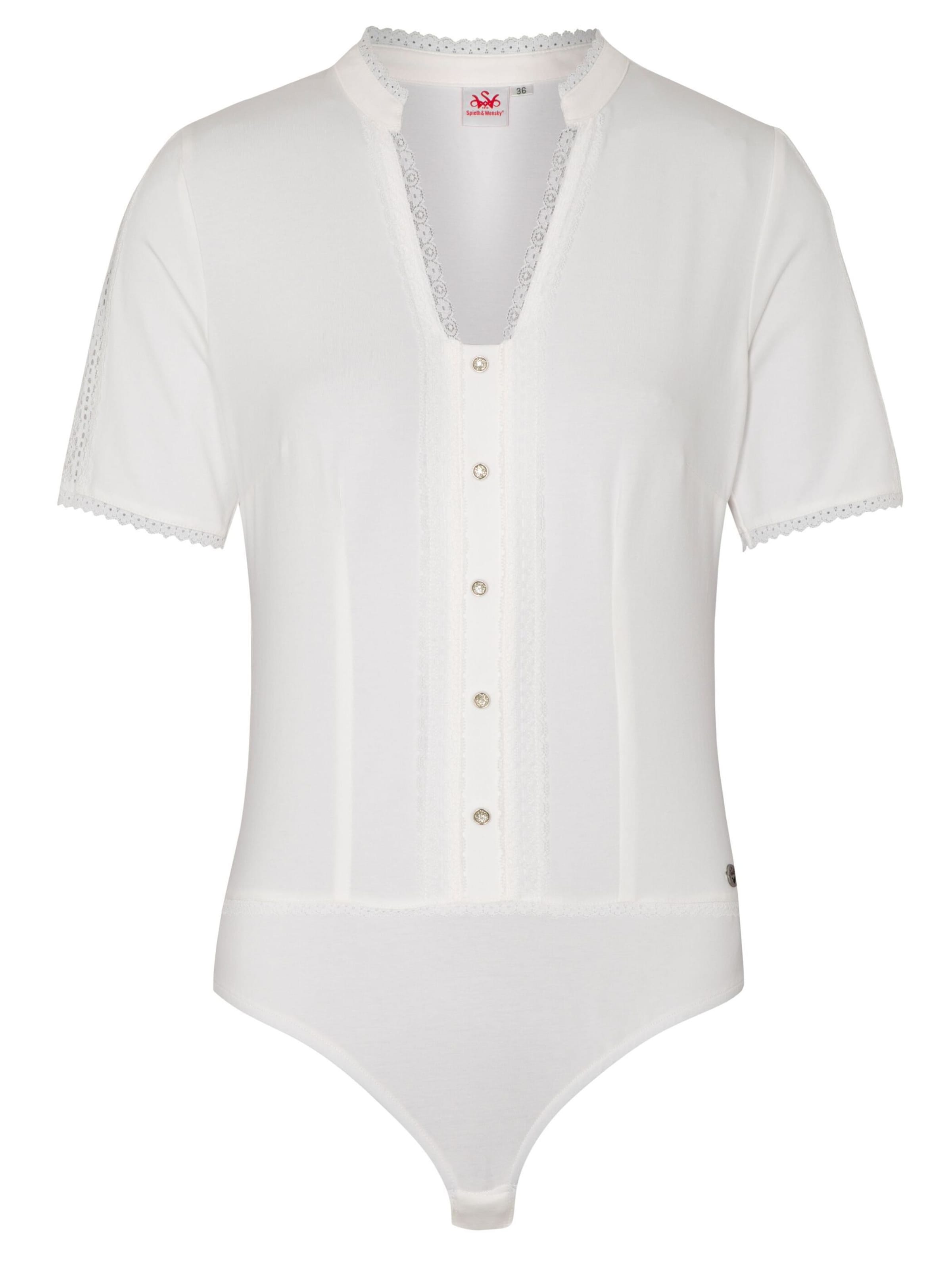 SPIETH & WENSKY Blouse body 'Adria' in Wit: voorkant