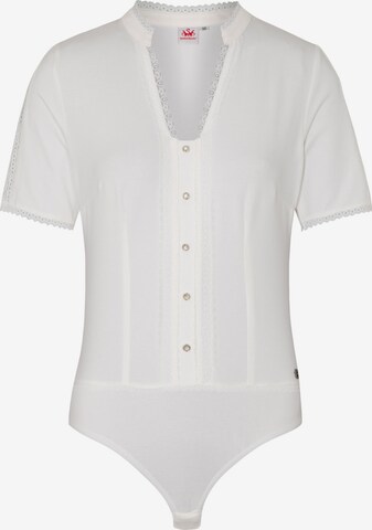 SPIETH & WENSKY Blouse Bodysuit 'Adria' in White: front