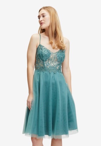 Robe de cocktail SUDDENLY princess en vert : devant