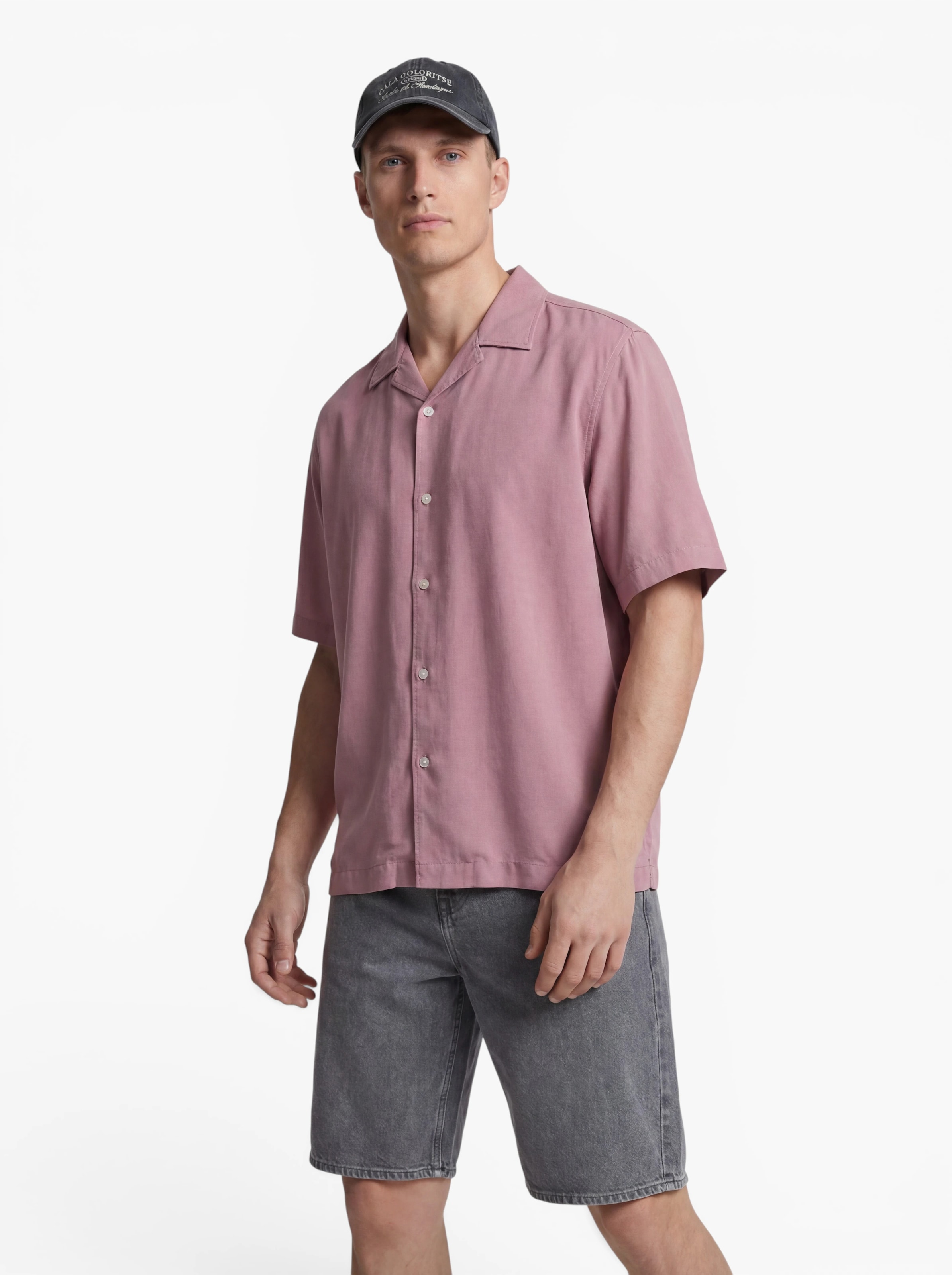 Only & Sons Regular fit Button Up Shirt 'ONSPERU' in Purple