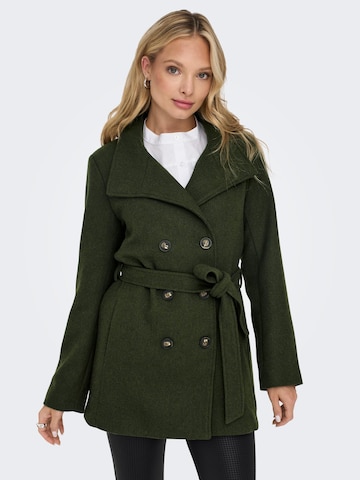 Manteau mi-saison 'MEDINA' ONLY en vert : devant