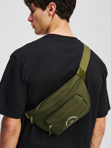 Marsupio di Karl Lagerfeld in verde: frontale