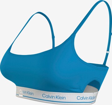 Calvin Klein Swimwear Bandeau Bikinitop in Blau