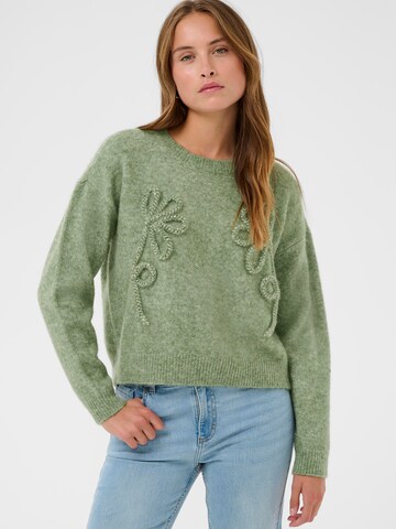 Kaffe - Jersey 'KAMelania' en verde: frente