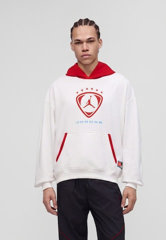 Jordan Свитшот 'Brooklyn Fleece' в Белый: спереди