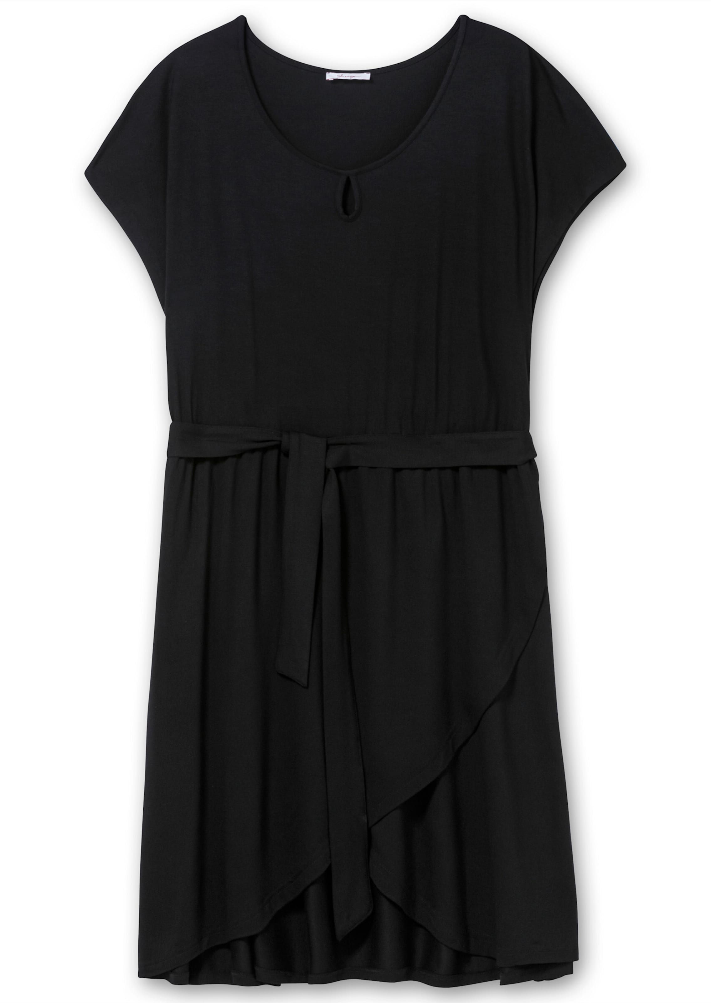 Abito estivo di SHEEGO in nero: frontale