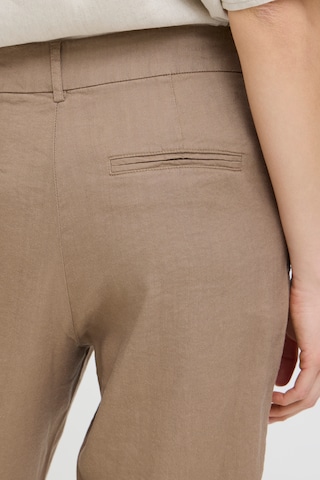 Effilé Pantalon à pince 'LUCA' Pulz en beige