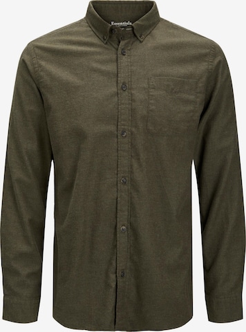 JACK & JONES Button Up Shirt in Green: front