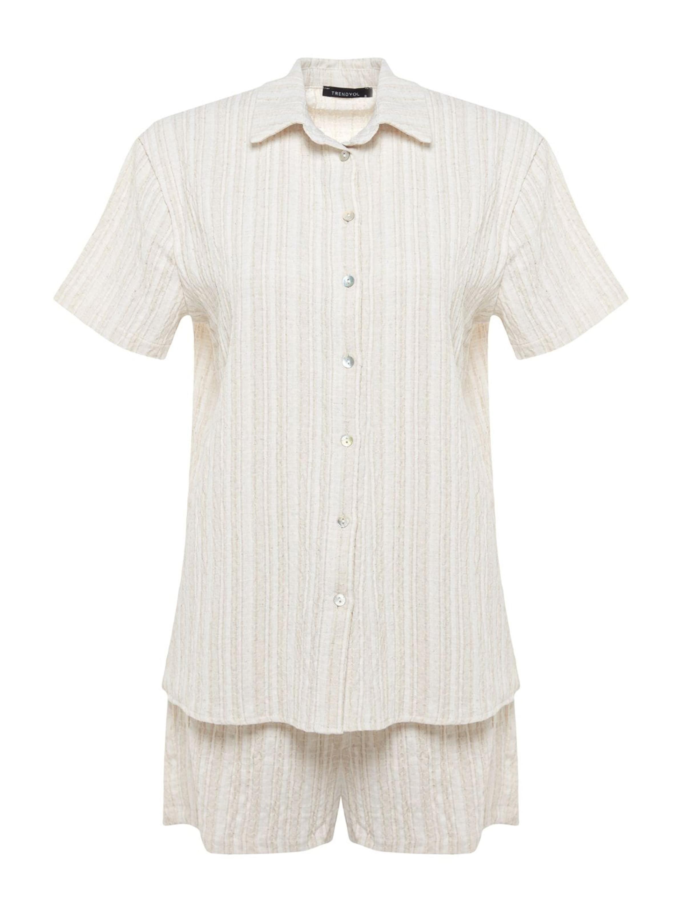 Costum cu pantaloni de la Trendyol pe bej: față