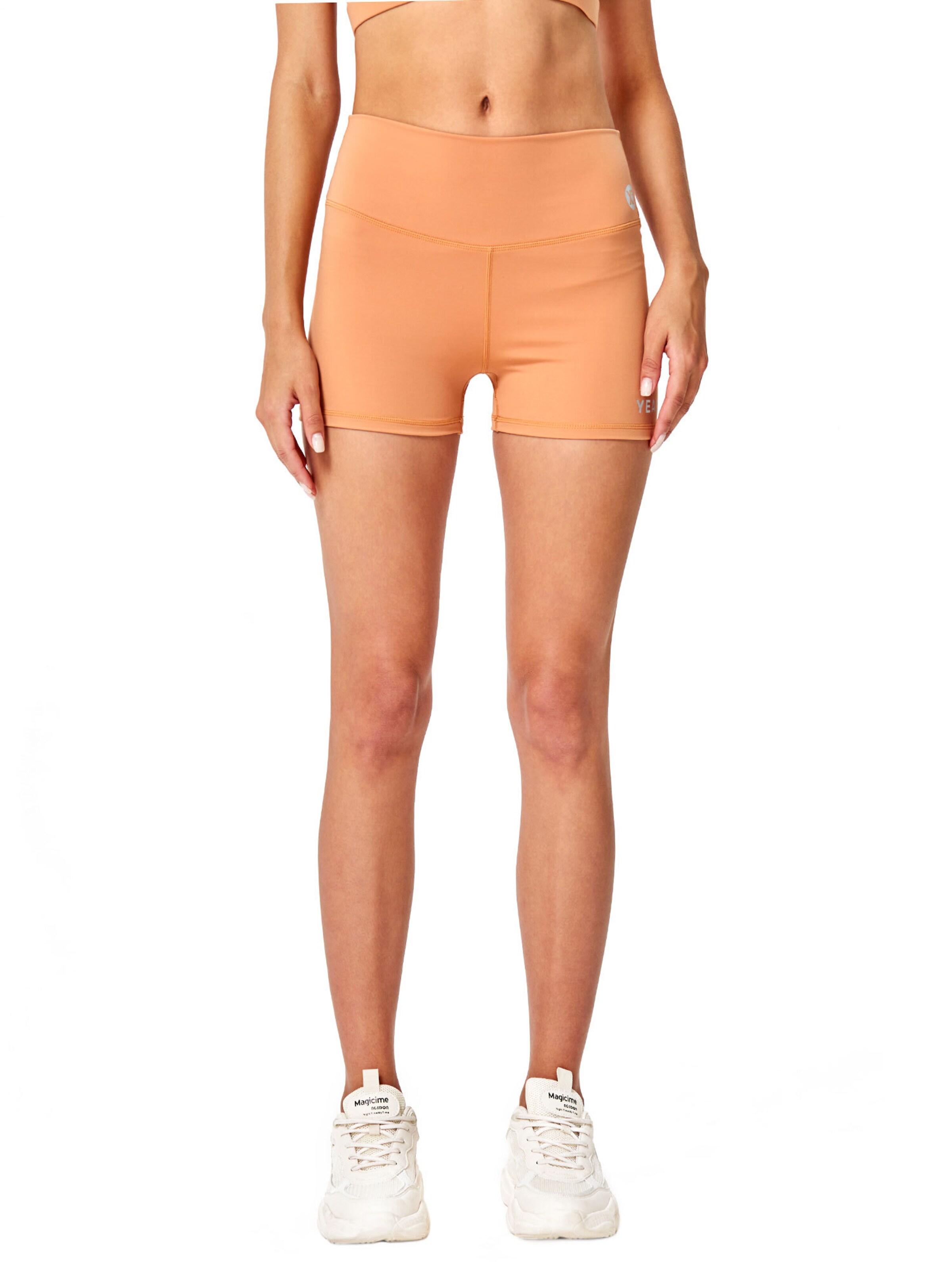 oranžinė YEAZ Siauras Sportinės kelnės 'Celeb': priekis