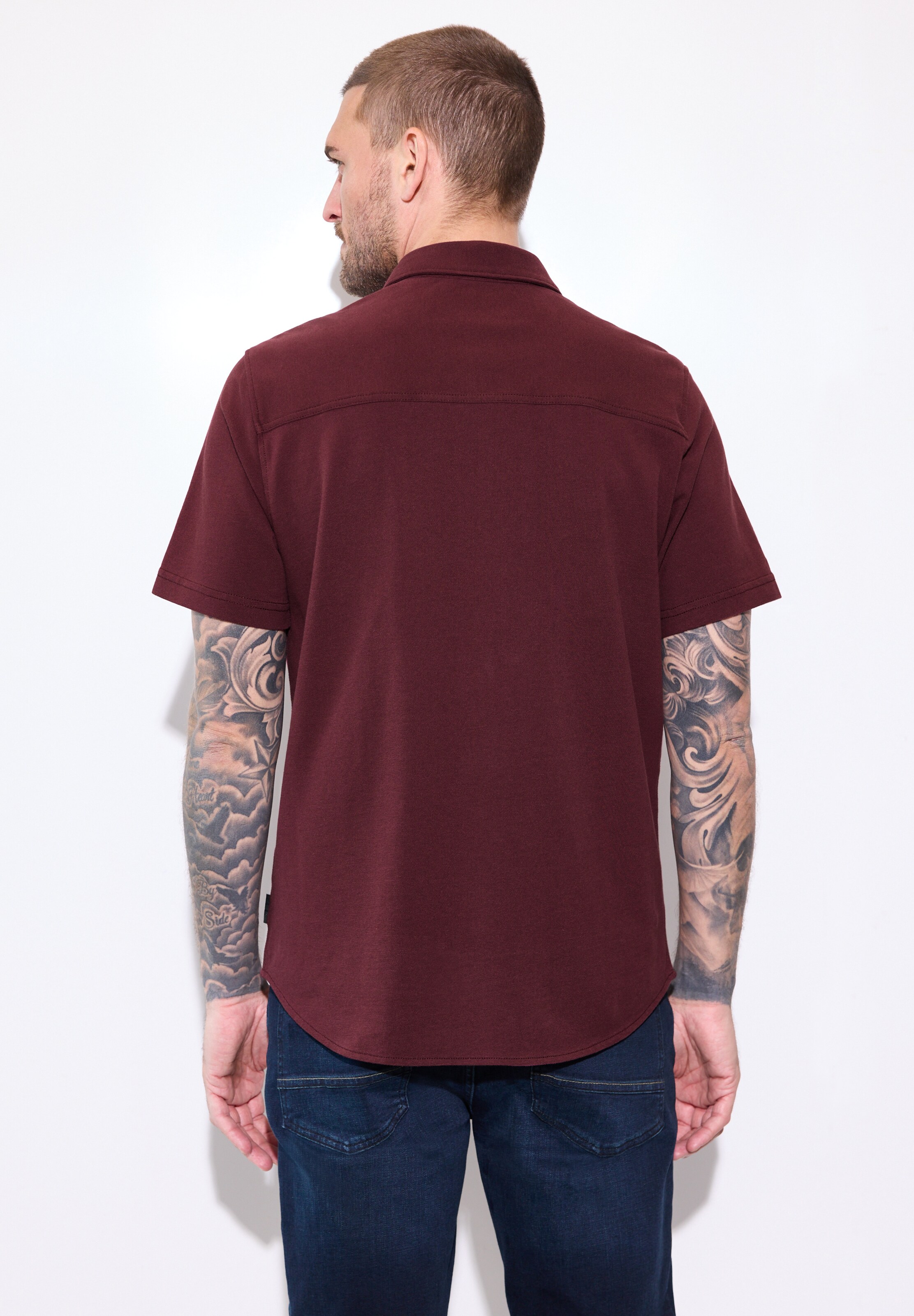 Street One MEN Comfort Fit Hemd in Rot