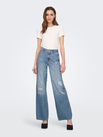 ONLY Wide leg Jeans i blå