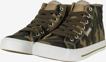 Urban Classics High-Top Sneakers in Green