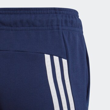 ADIDAS SPORTSWEAR Slim fit Workout Pants 'Future Icons 3-Stripes -' in Blue