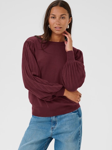 Kaffe Pullover 'KALone' i rød: forside
