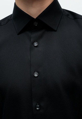 OLYMP Slim fit Πουκάμισο για το γραφείο 'Level 5' σε μαύρο
