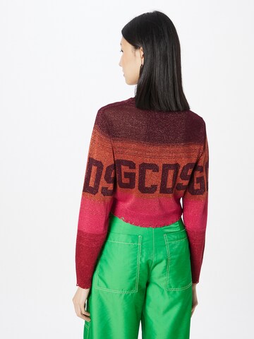 GCDS Sweater 'DEGRADE' in Red