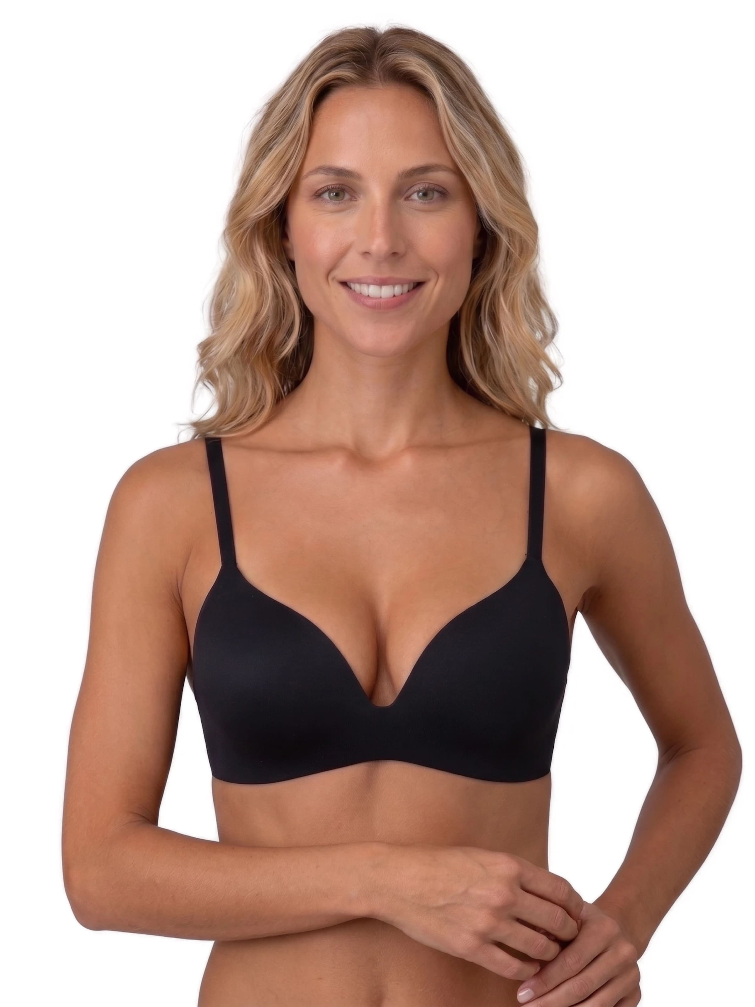 Royal Lounge Intimates T-shirt Bra 'Royal Delite' in Black: front
