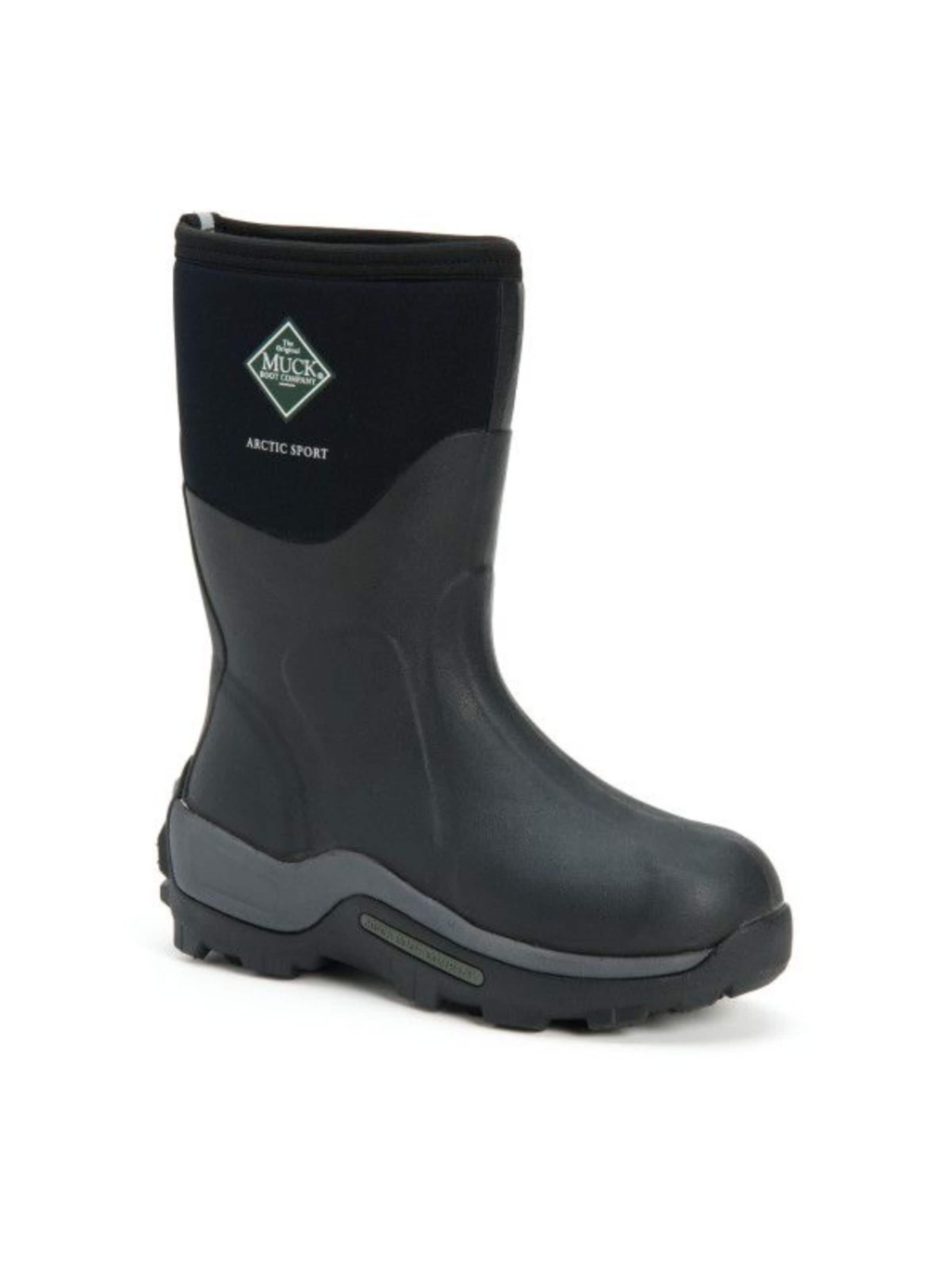 Stivale di gomma outdoor 'MEN'S ARCTIC SPORT MID' di Muck boot in nero: frontale