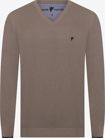 DENIM CULTURE Pullover ' ROMEO ' in Beige: predná strana