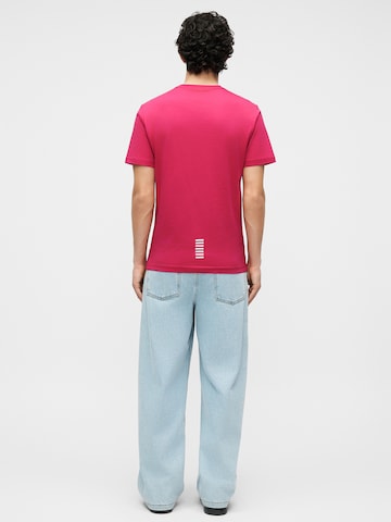 EA7 Emporio Armani Футболка в Ярко-розовый