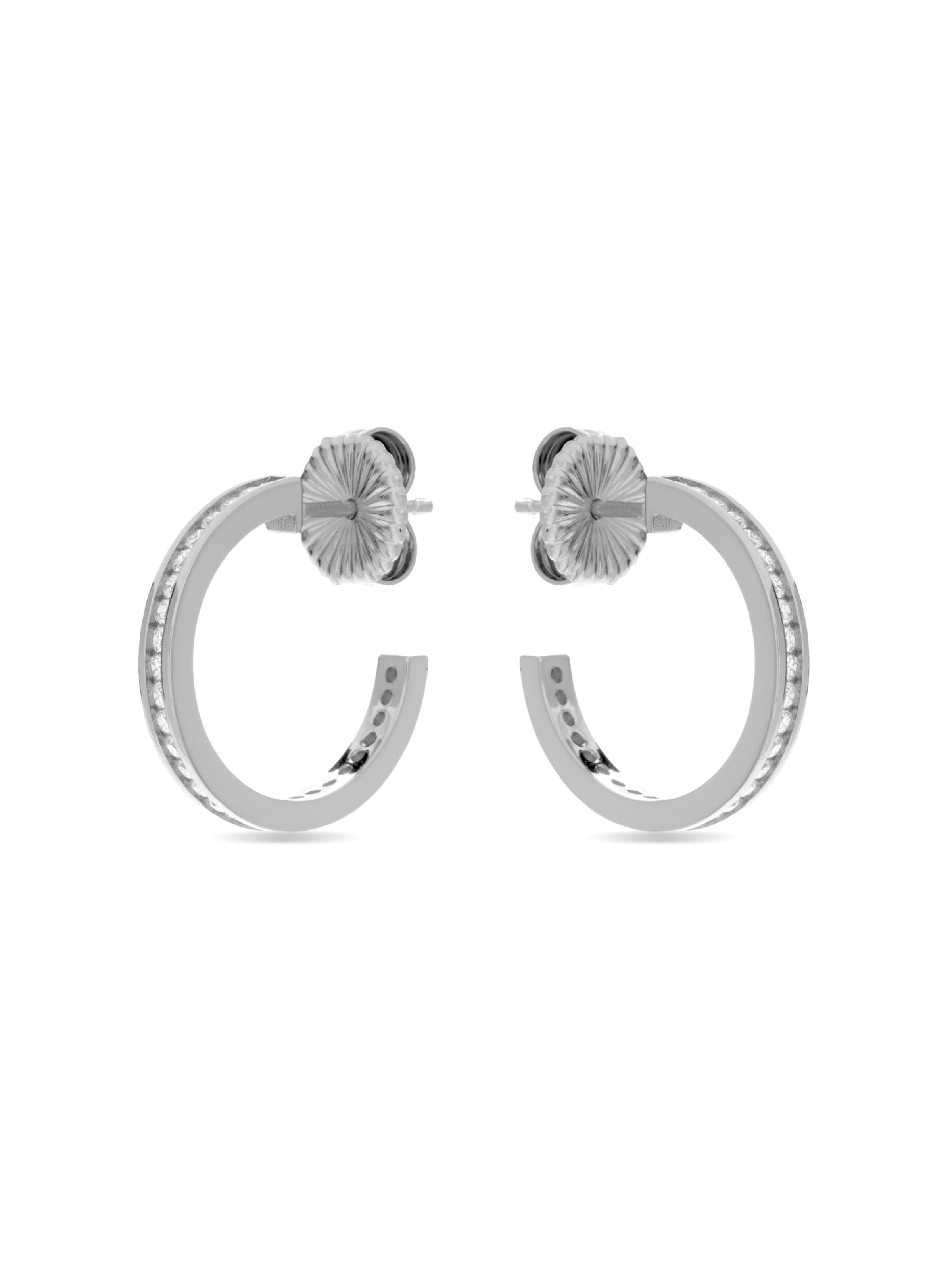 Boucles d'oreilles 'Taamir' Luxenter en argent : devant