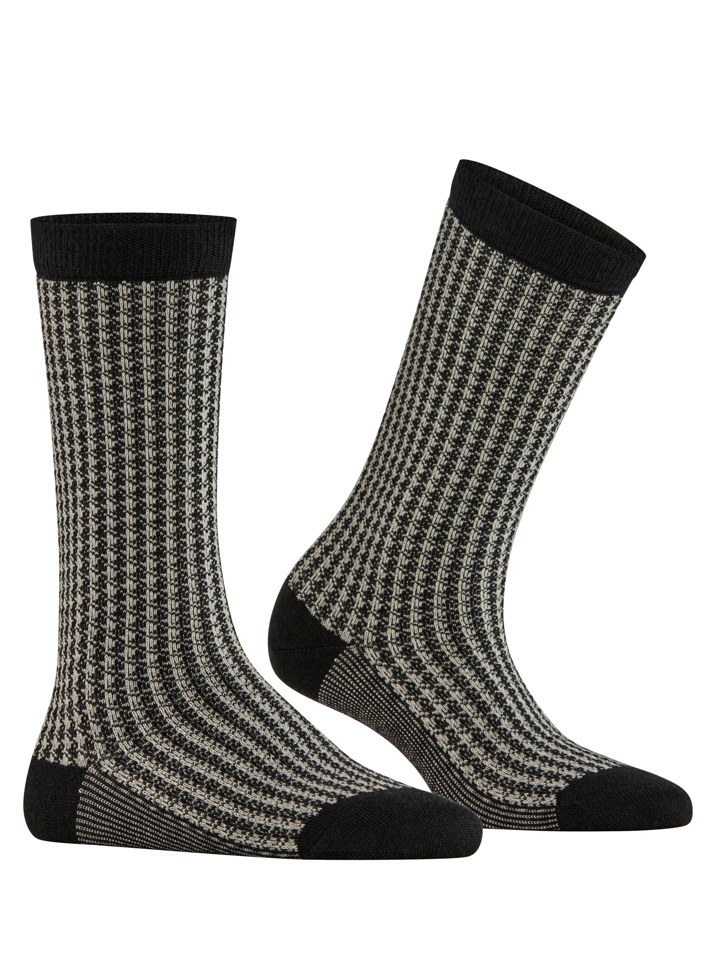 BURLINGTON Socks 'Pepita' in Black