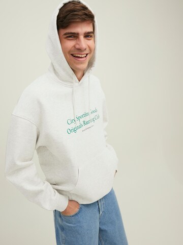 Felpa 'Brink City' di JACK & JONES in bianco