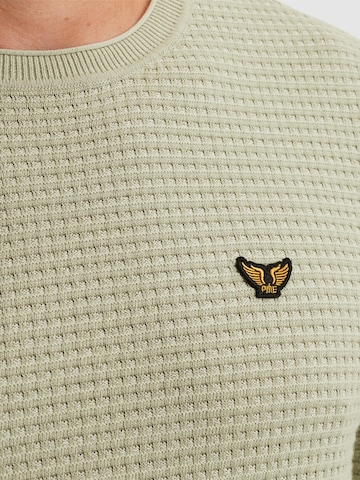 PME Legend - Jersey 'Pullover in mouliné cotton' en verde