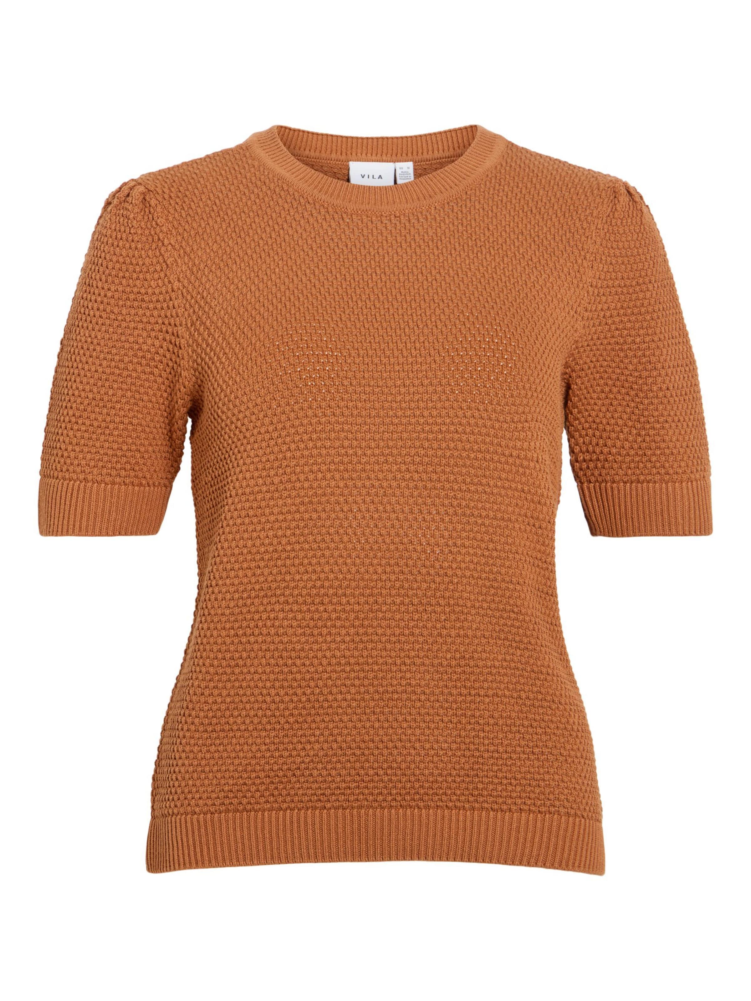 Pull-over 'VIDalo' VILA en marron : devant
