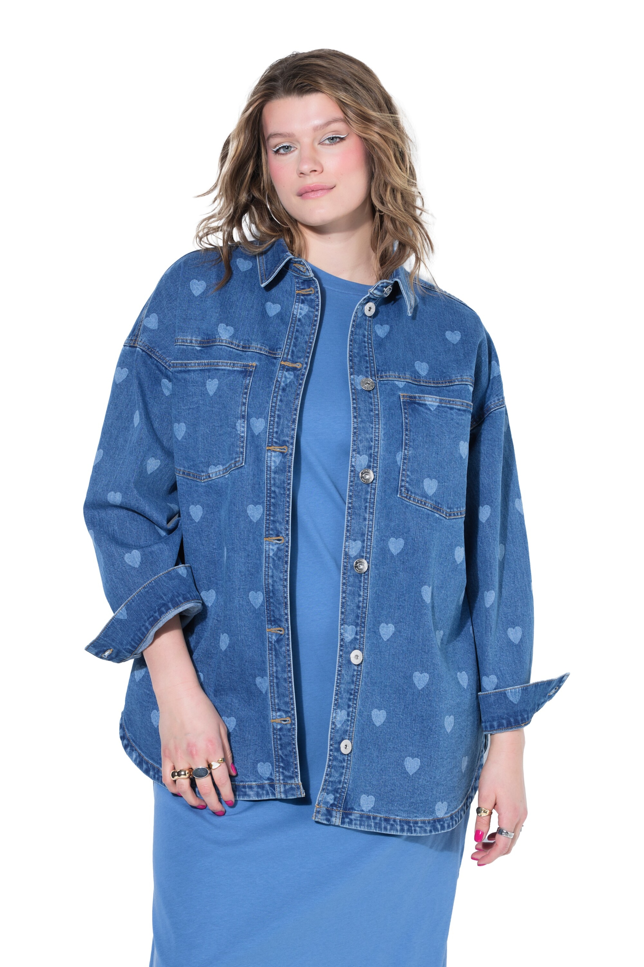 Studio Untold Blouse in Blue: front