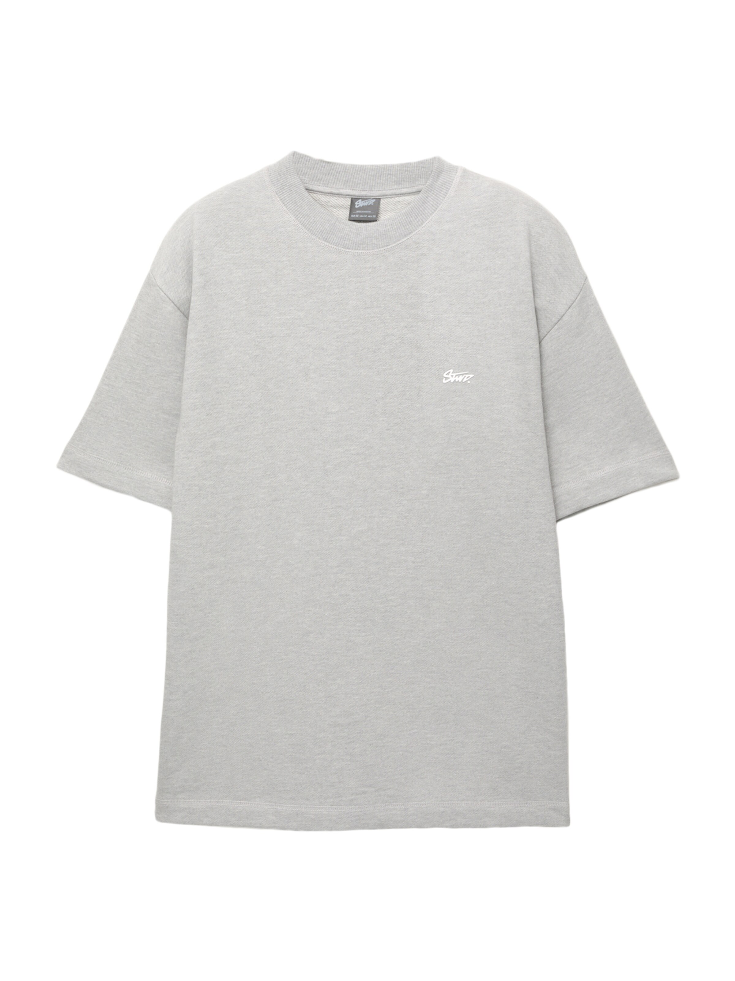 Felpa 'STWD' di Pull&Bear in grigio: frontale