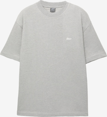 Pull&Bear Collegepaita 'STWD' värissä harmaa: etupuoli