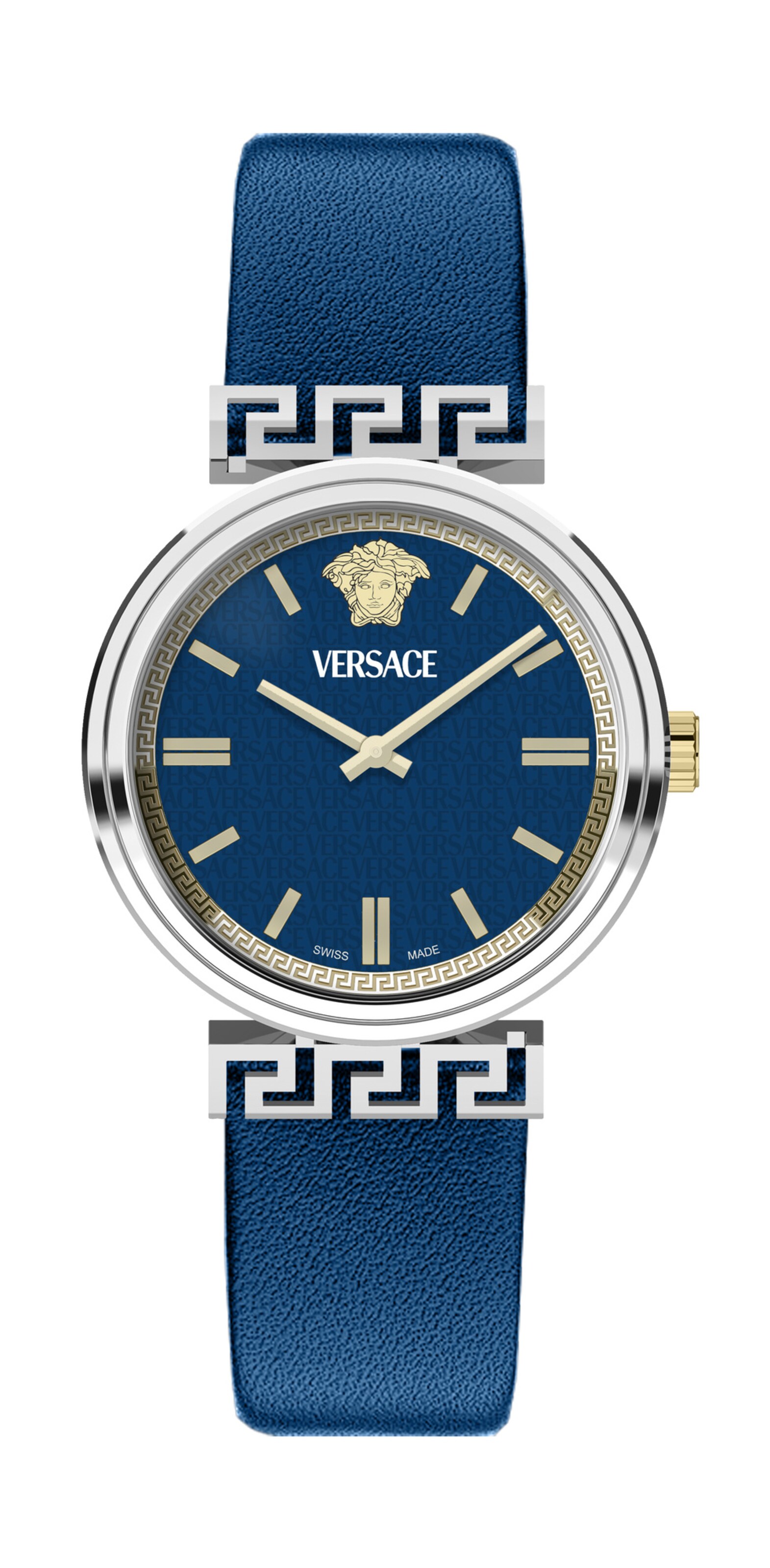 VERSACE Uhr in Blau: Vorderseite