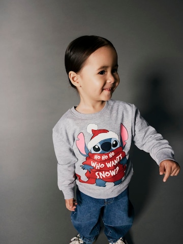 NAME IT Sweatshirt 'Stitch' i grå