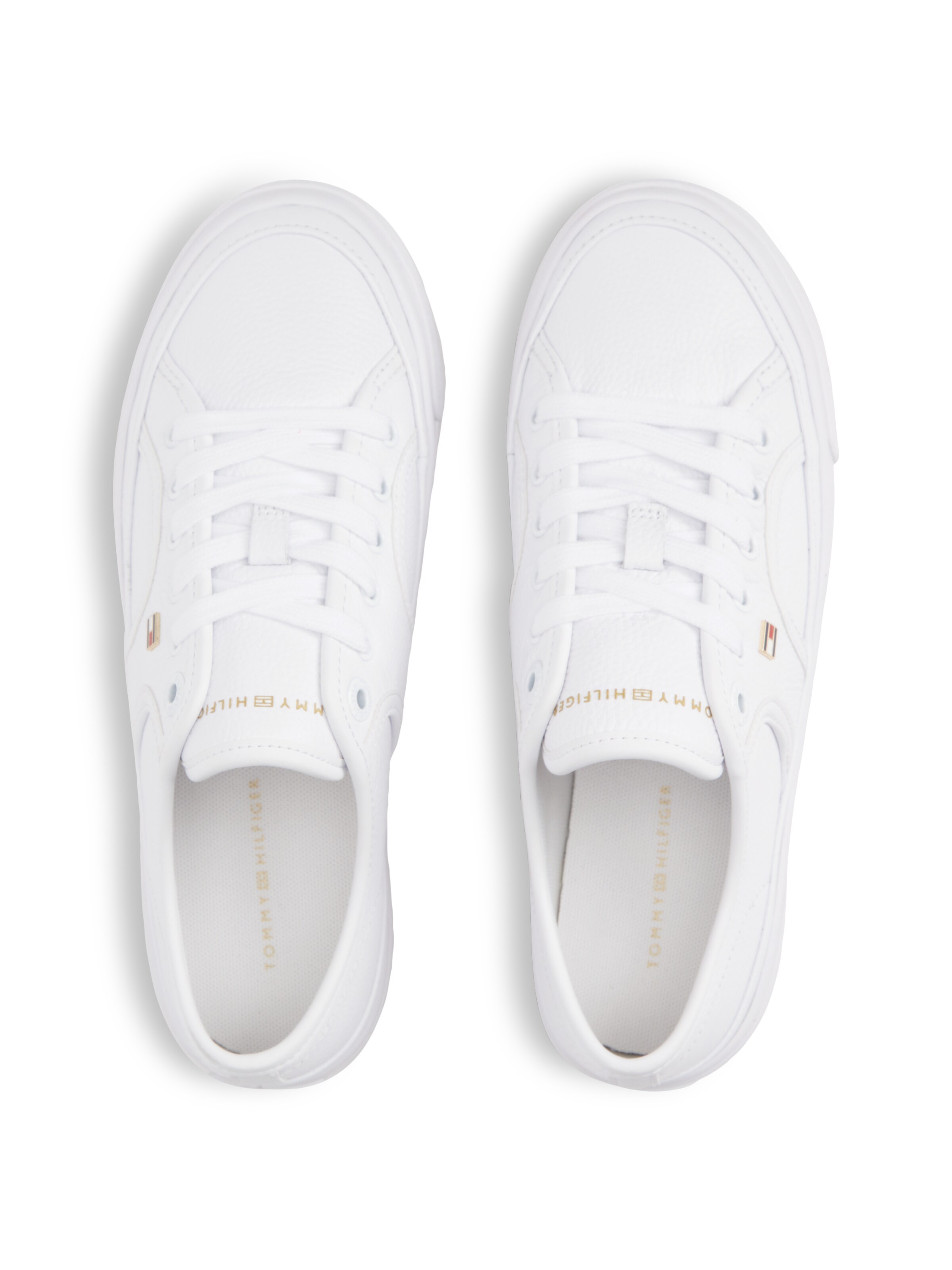 TOMMY HILFIGER Sneaker 'Logo Pebble' in Weiß