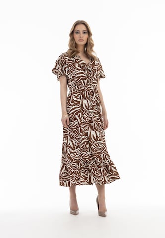 faina Dress in Brown