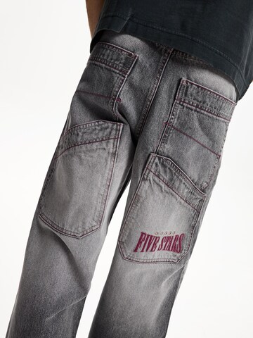 Bershka Zvonové kalhoty Džíny – šedá