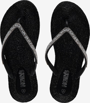 Hailys T-Bar Sandals 'Fili' in Black