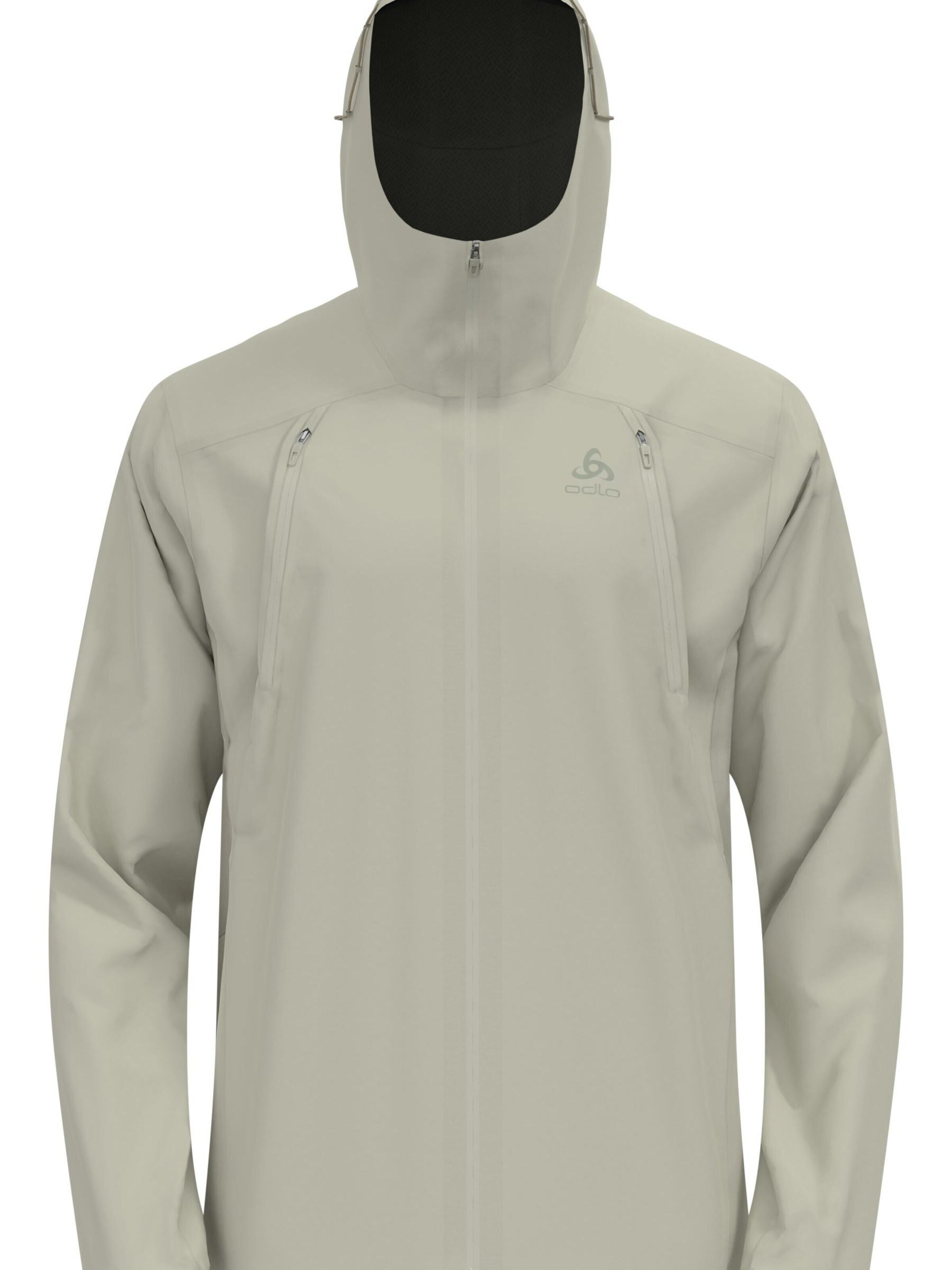 ODLO Sportjas 'X-ALP WATERPROOF PRO' in Grijs: voorkant